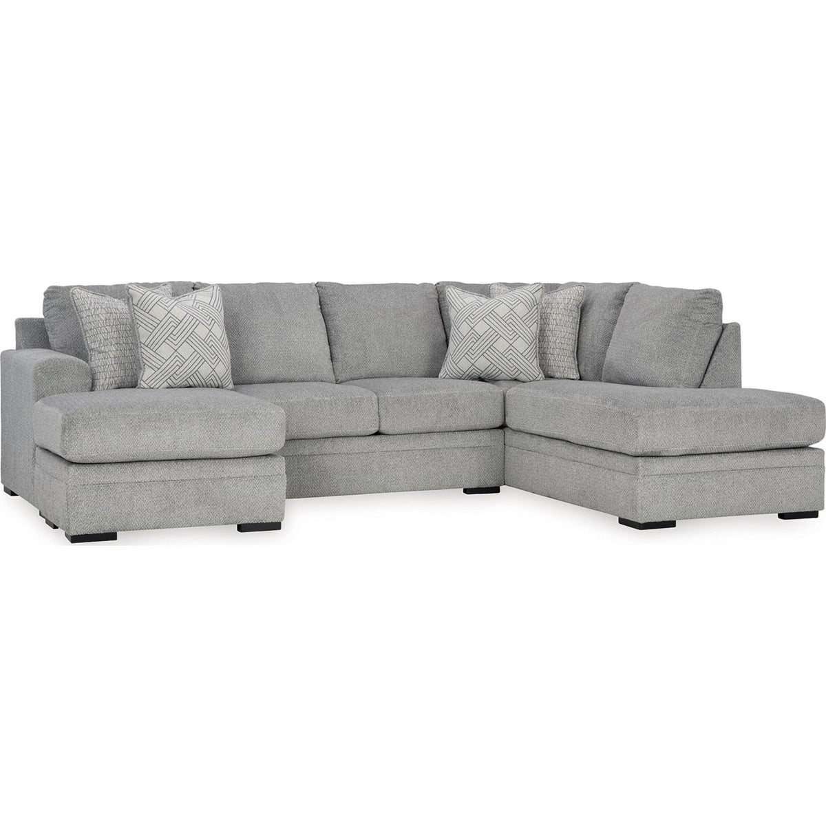 Casselbury 2 Piece Sectional with Chaise - Cement - Left Facing