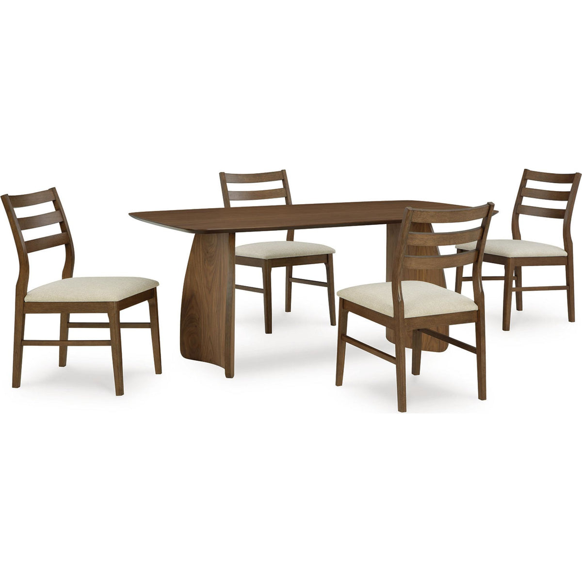 Urbanton-Exclusive Dining Set - Brown - 5 - Piece – Urbanton