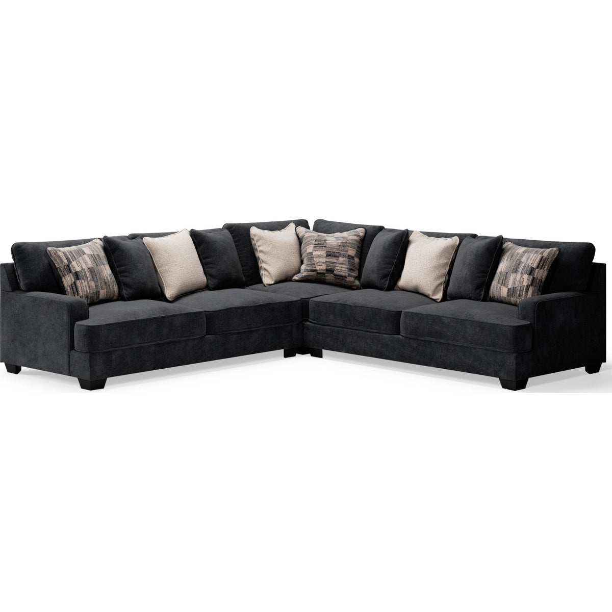洋楽 303 - City Styles Scott Living Evolve Modular 6-Piece Linen-Look Fabric Sectional