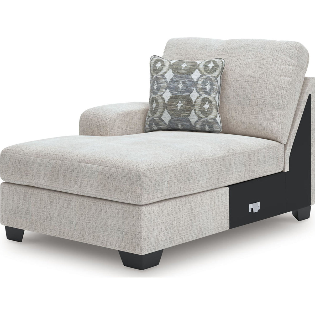 Rodington-Exclusive 3 Piece Sectional with Dual Chaise - Concrete