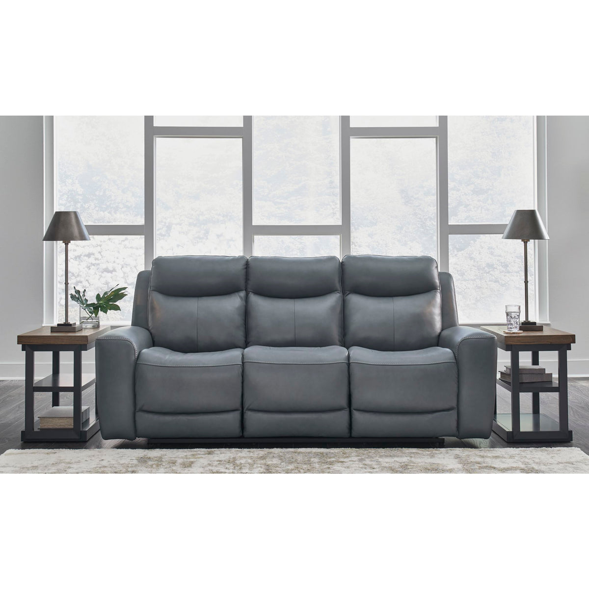 Mindanao Power Reclining Sofa with Adjustable Headrest | Ashley Canada