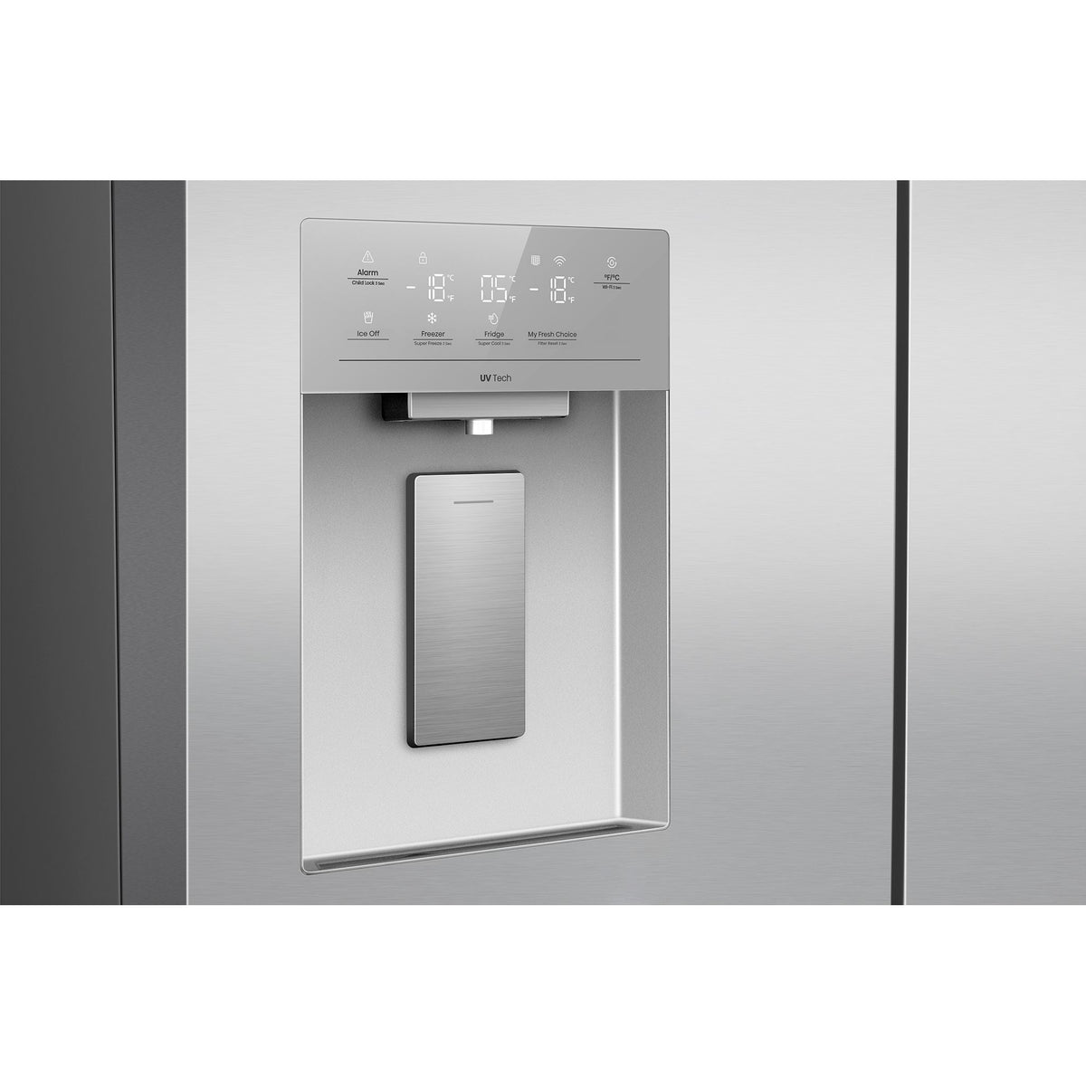 Hisense 36-in 22.6 cu. ft. Stainless Steel 4-Door Refrigerator