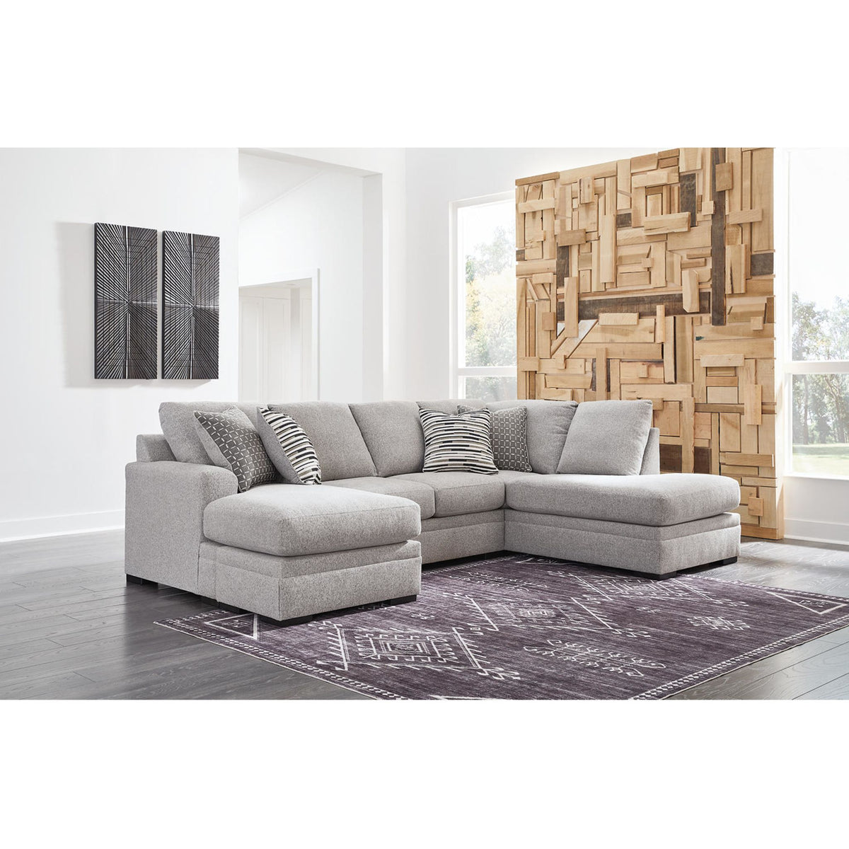Bresslyn Place-Exclusive 2 Piece Sectional with Chaise - Pewter