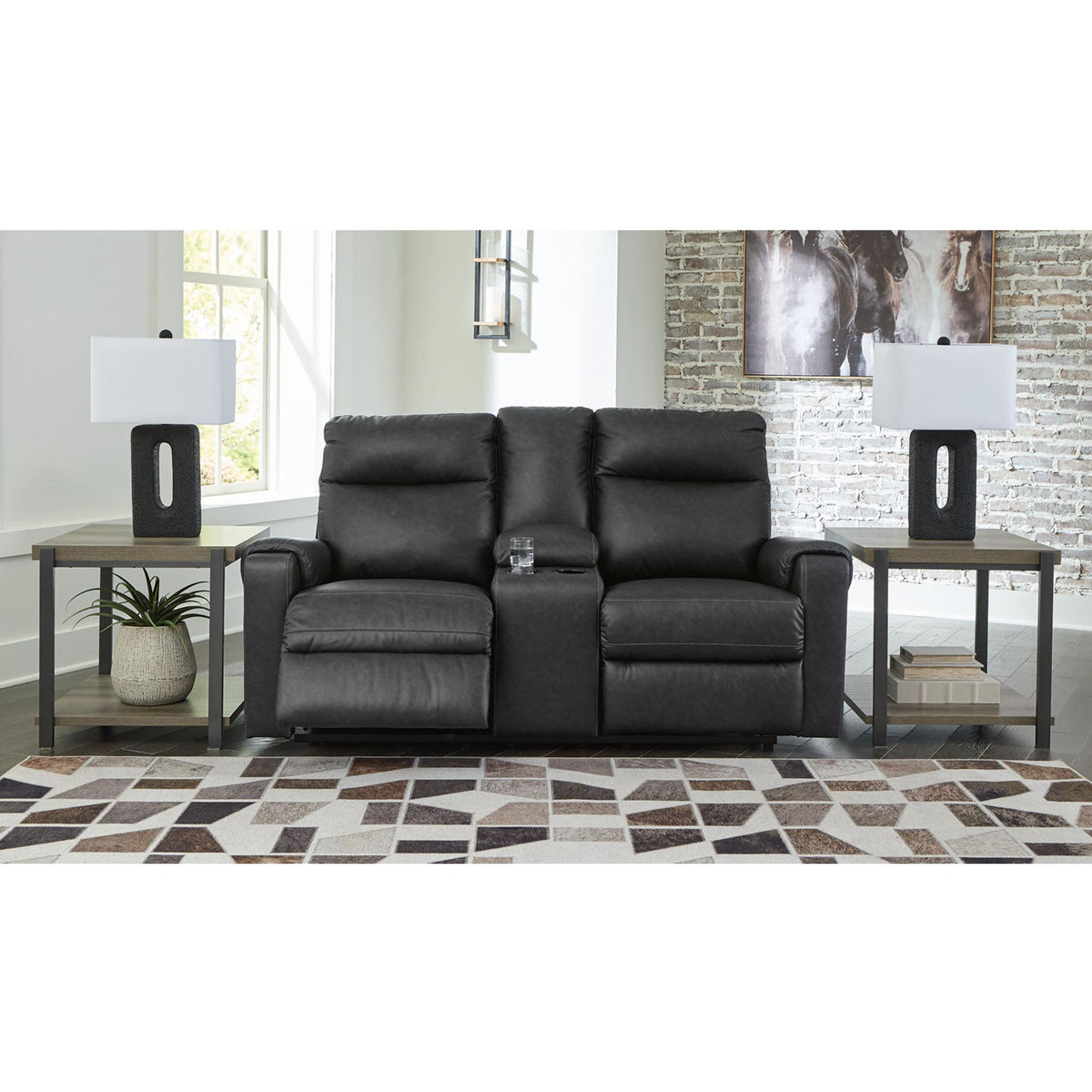 Axtellton Reclining Power Loveseat with Console | Ashley Canada