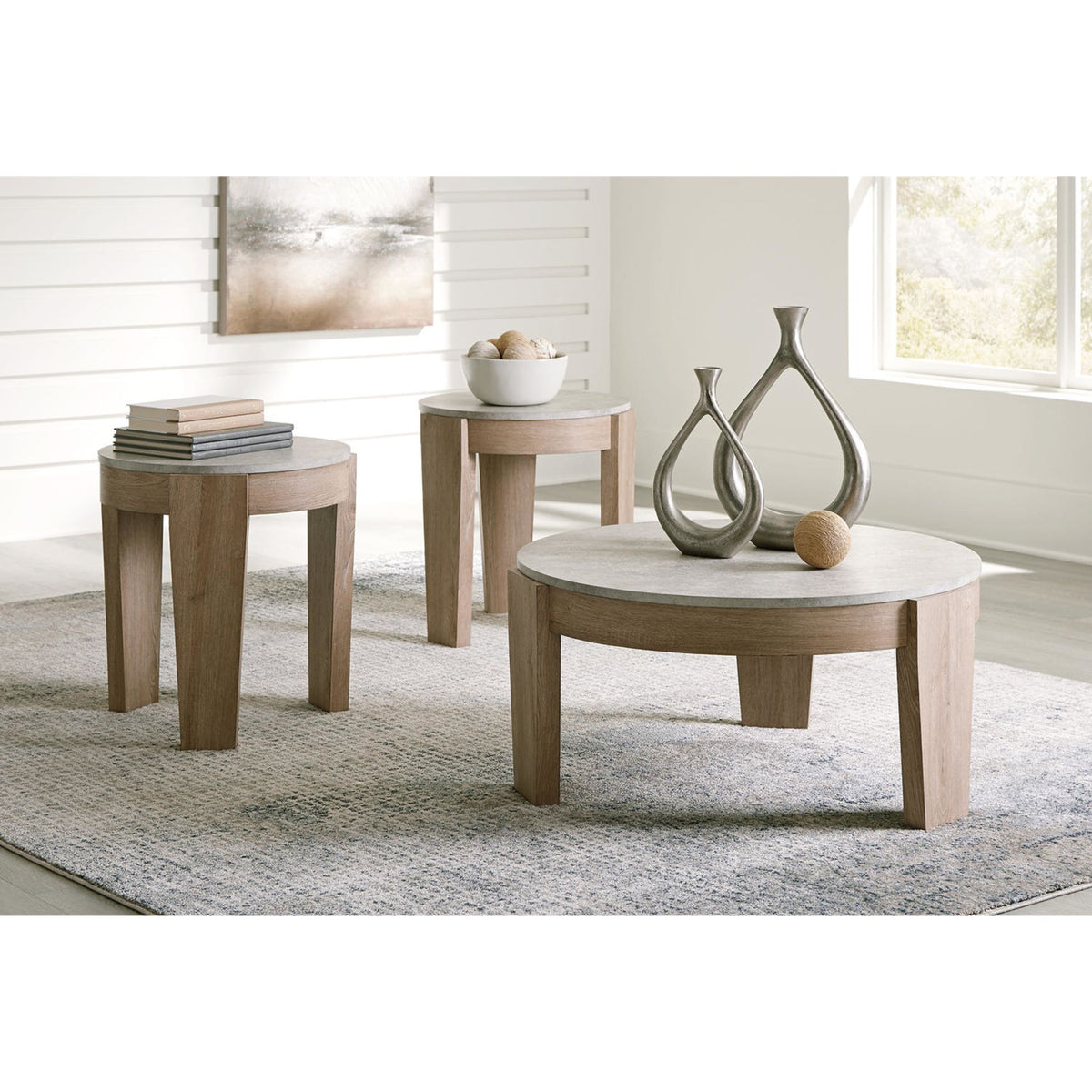 Guystone 3 Pack Tables | Ashley Canada
