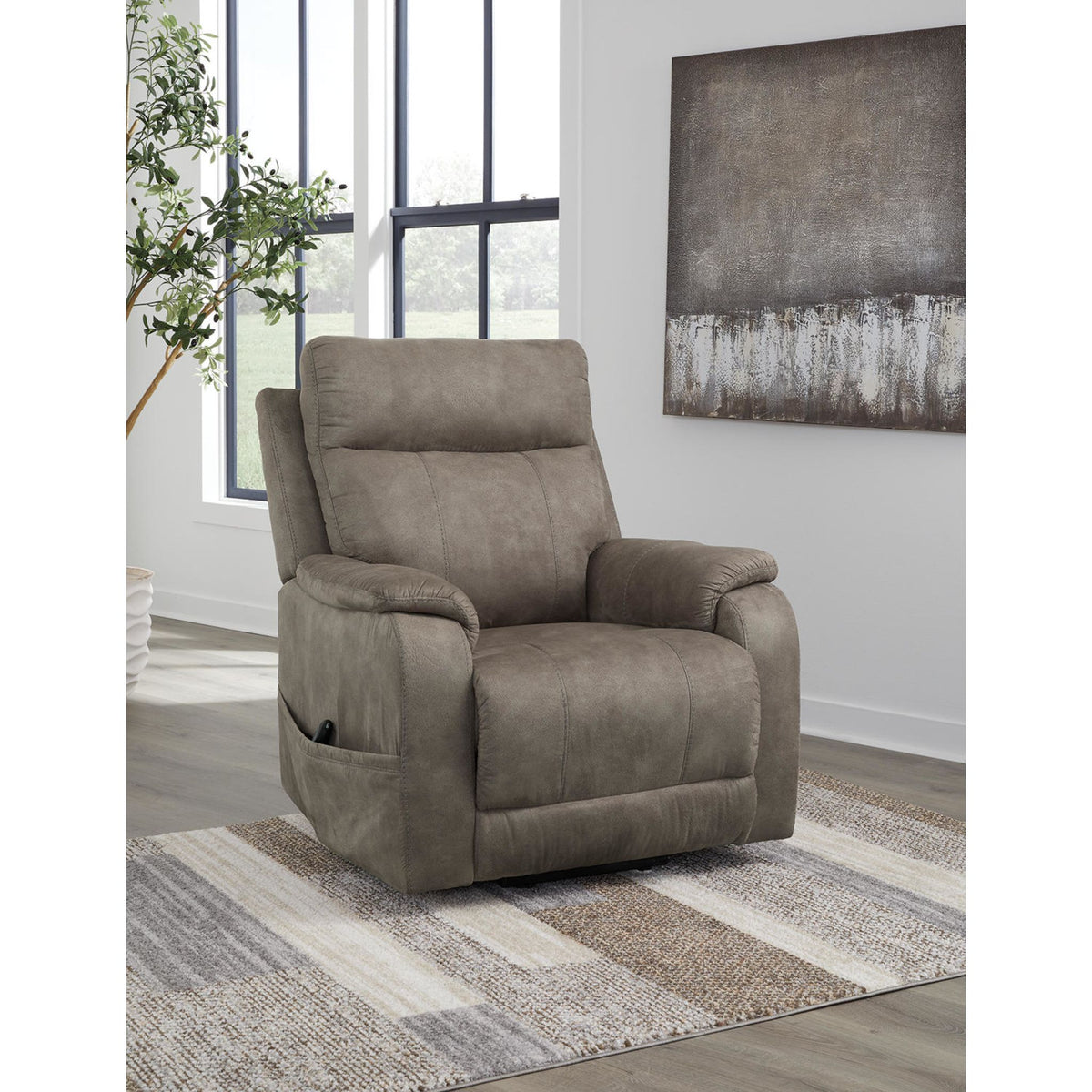 Crestmeade Power Lift Recliner - Fossil – Crestmeade Power Lift