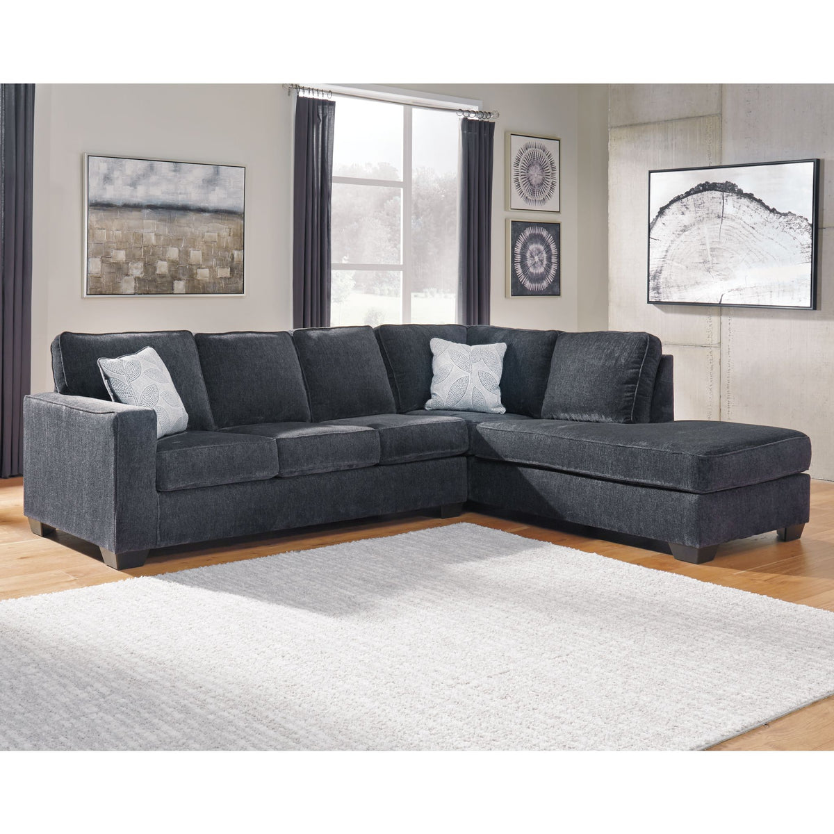 Altari 2 Piece Sectional - Slate - Right Facing – Altari 2 Piece