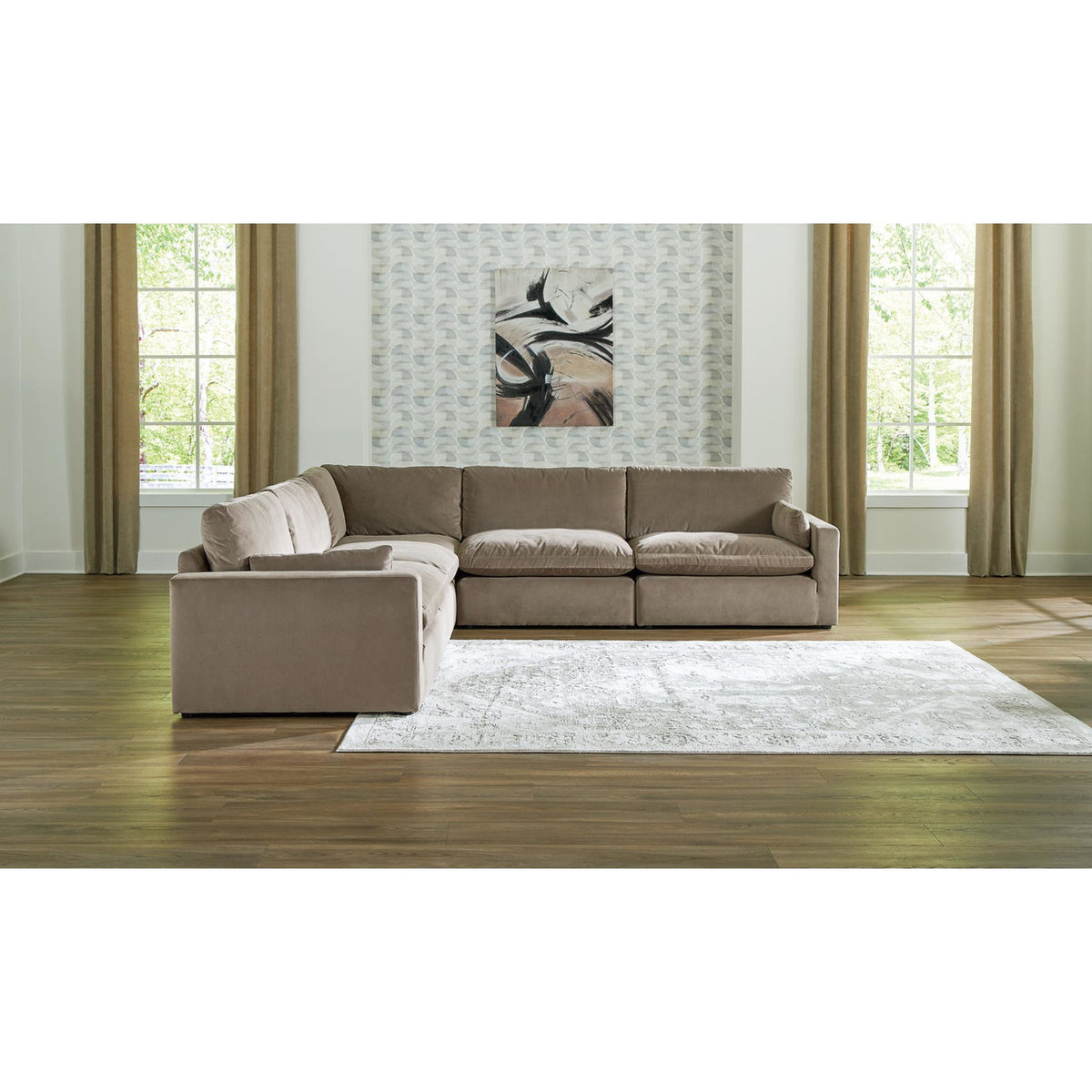 Sophie 5 Piece Modular Sectional - Cocoa - Symmetrical – Sophie 5
