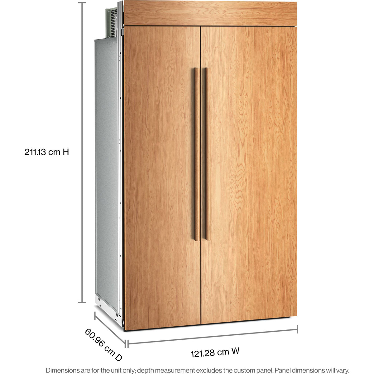 KitchenAid Side x Side Fridge (KBSN748TPA) - Panel Ready | Ashley
