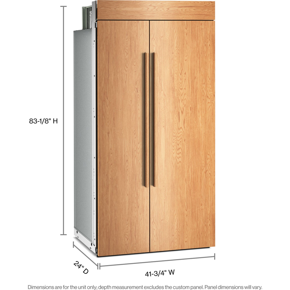 KitchenAid Side x Side Fridge (KBSN742TPA) - Panel Ready | Ashley