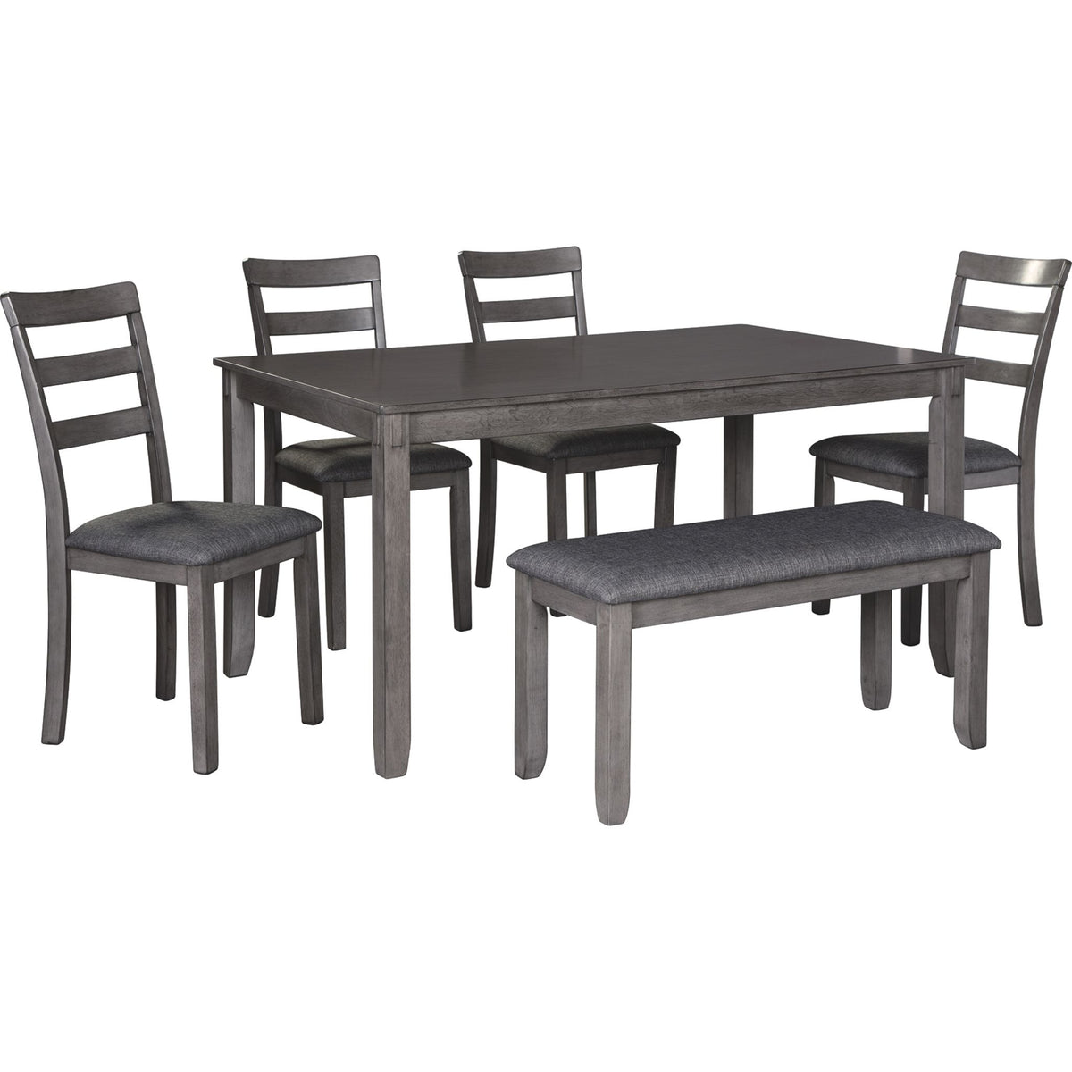 Ashley furniture bridson gray on sale 6 piece dining set