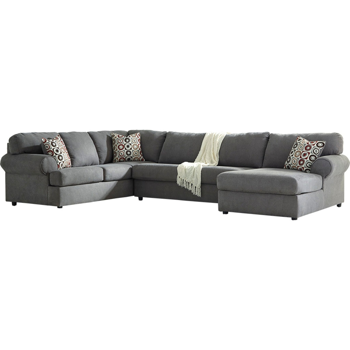 Jayceon steel raf chaise outlet sectional