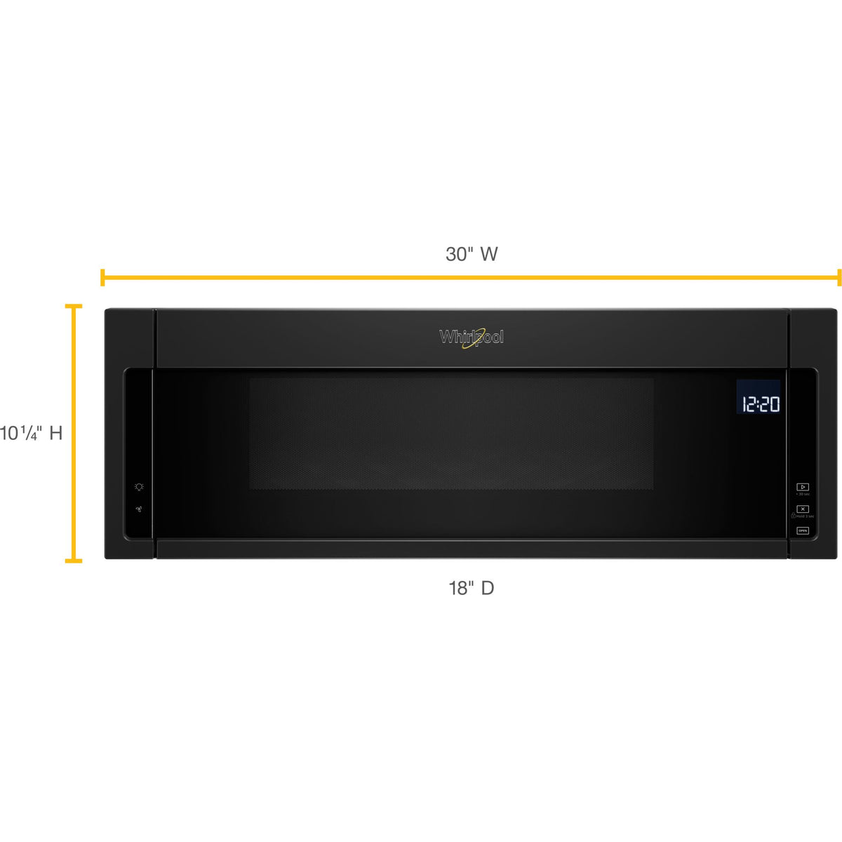Whirlpool OTR Microwave (YWML75011HB) Black Ashley Canada