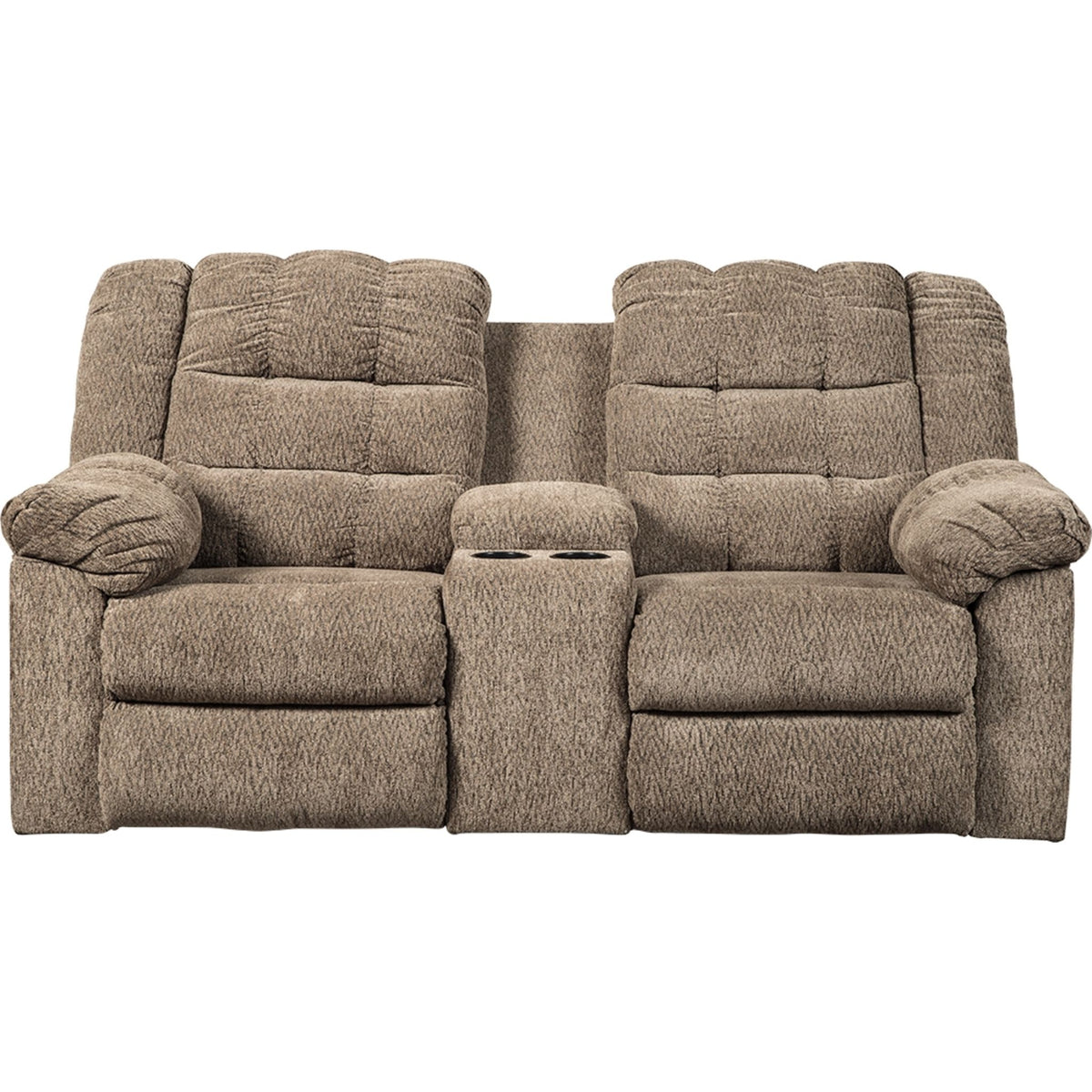 Workhorse Reclining Loveseat with Console