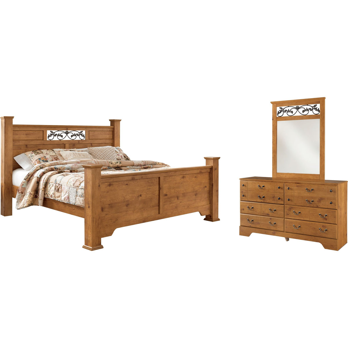 Ashley bittersweet online king sleigh bed