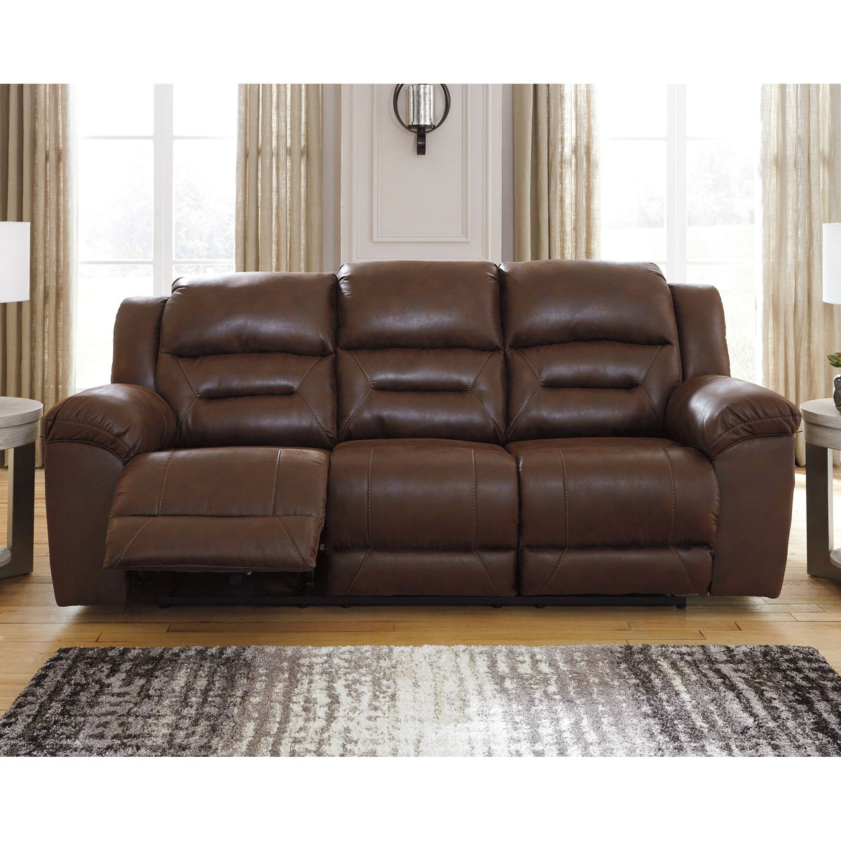 Stoneland Reclining Sofa with Power - Chocolate – Stoneland