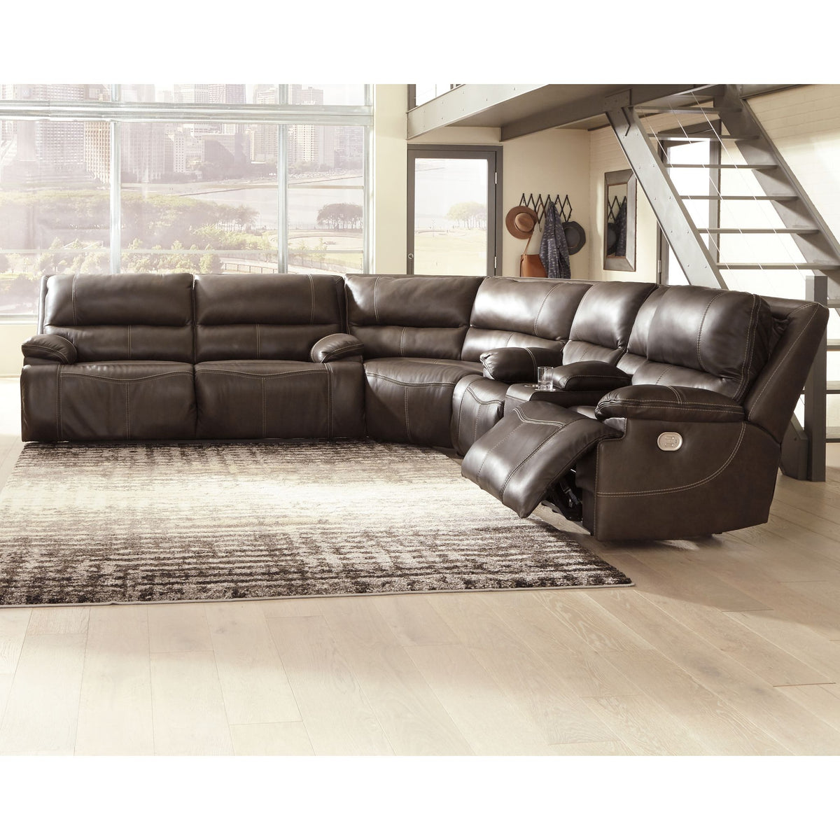 Ashley ricmen deals power reclining sofa