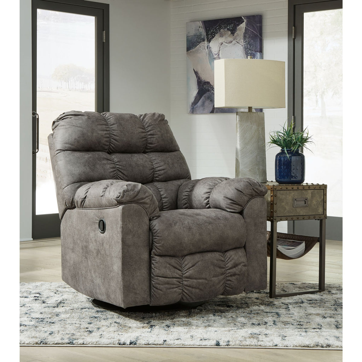 Ashley furniture swivel sales glider recliner