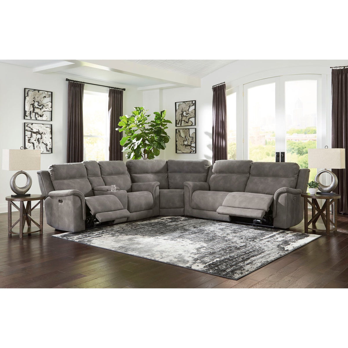 NextGen DuraPella 3 Piece Power Reclining Sectional Ashley Canada
