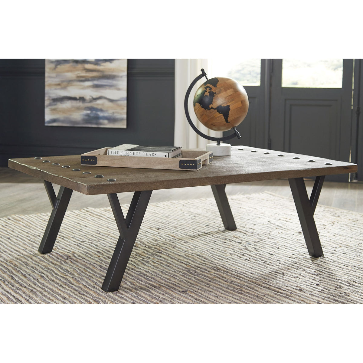 Haffenburg Rectangle Cocktail Table | Ashley Canada