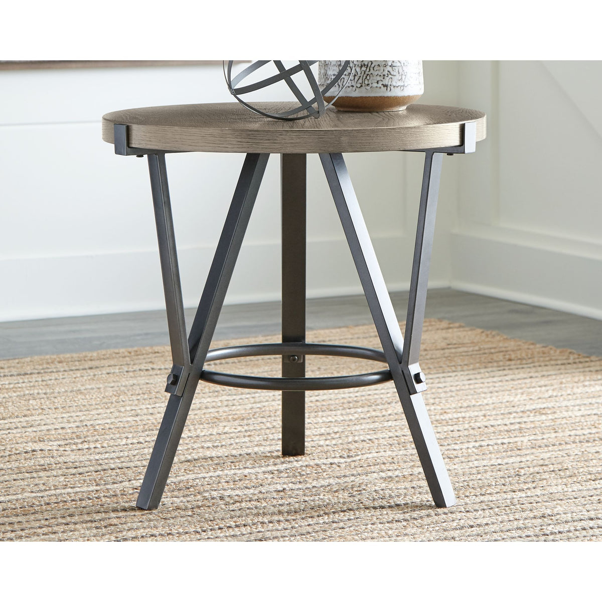 Zontini Round End Table Ashley Canada
