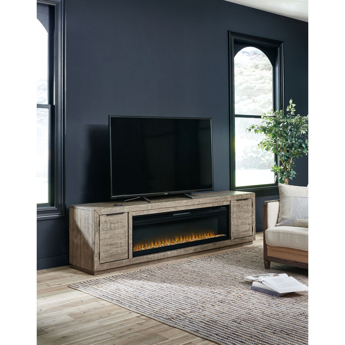 TVpad３ Krystanza TV Stand with Fireplace - Default Title – Krystanza TV