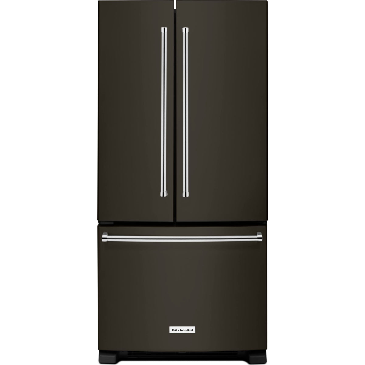 KitchenAid French Door Fridge (KRFF302EBS) Black Stainless Steel wit
