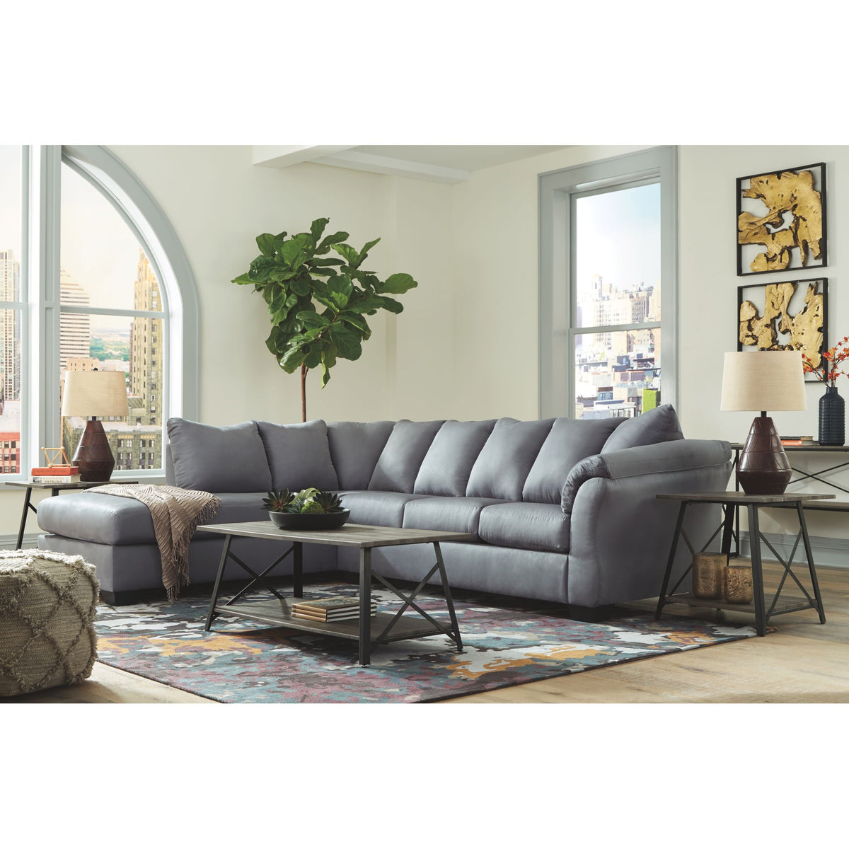 Darcy two piece sectional 2024 with chaise