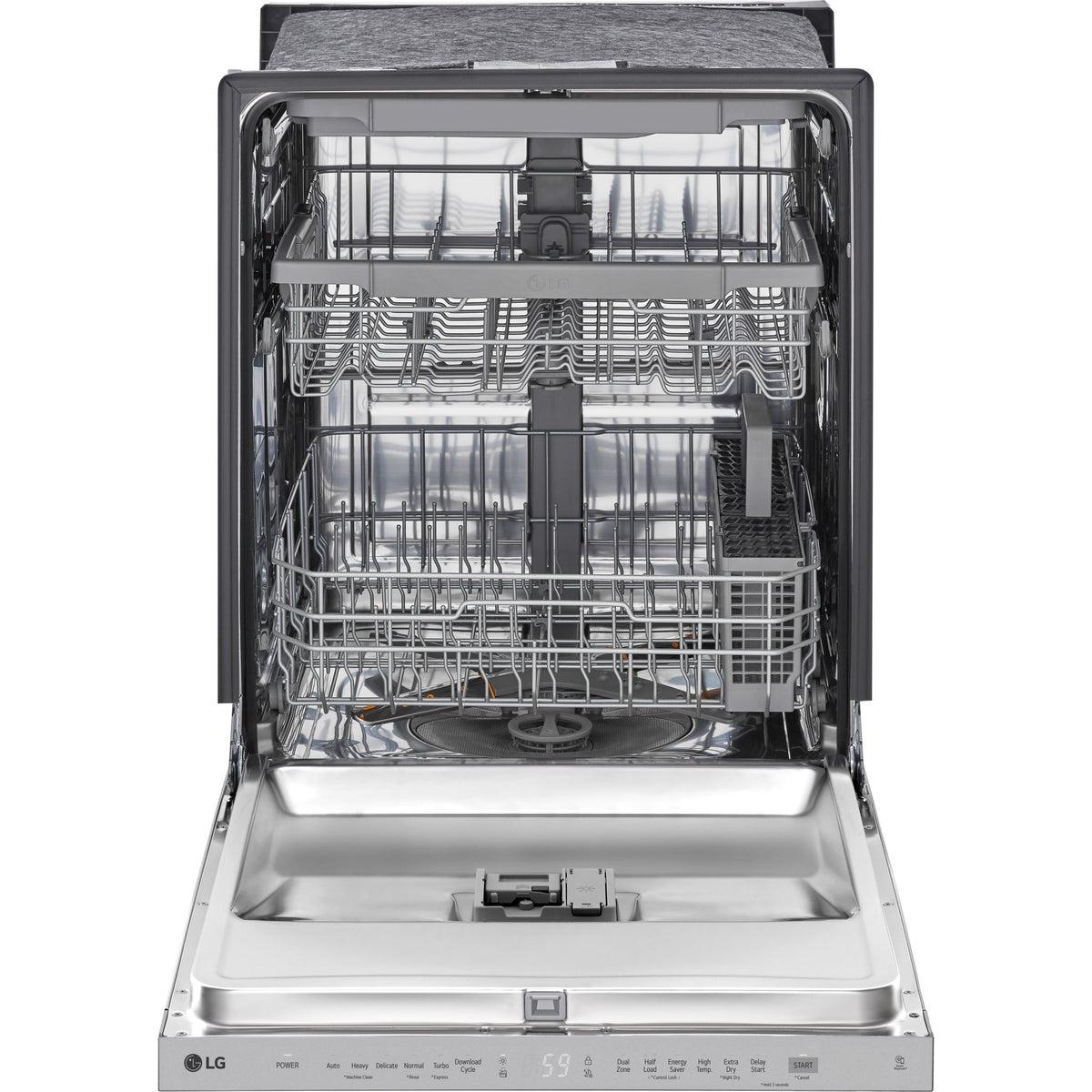 LG Top Control Dishwasher with QuadWash and 3rd rac - Smudge Resistant ...