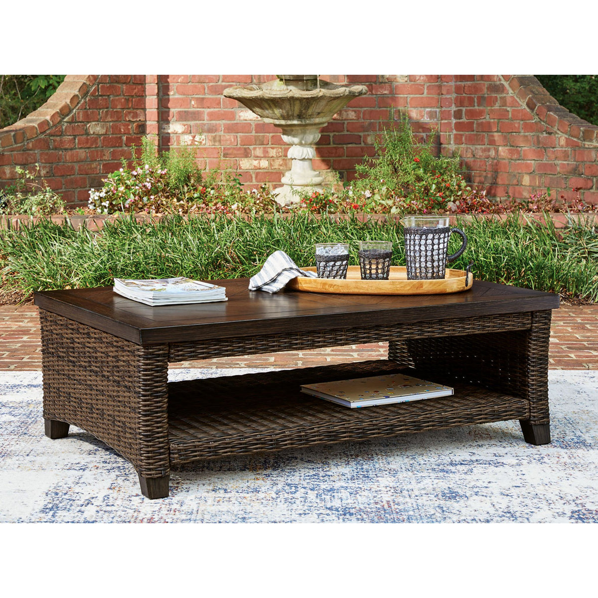 Drakes Beach Outdoor Coffee Table | Ashley Canada