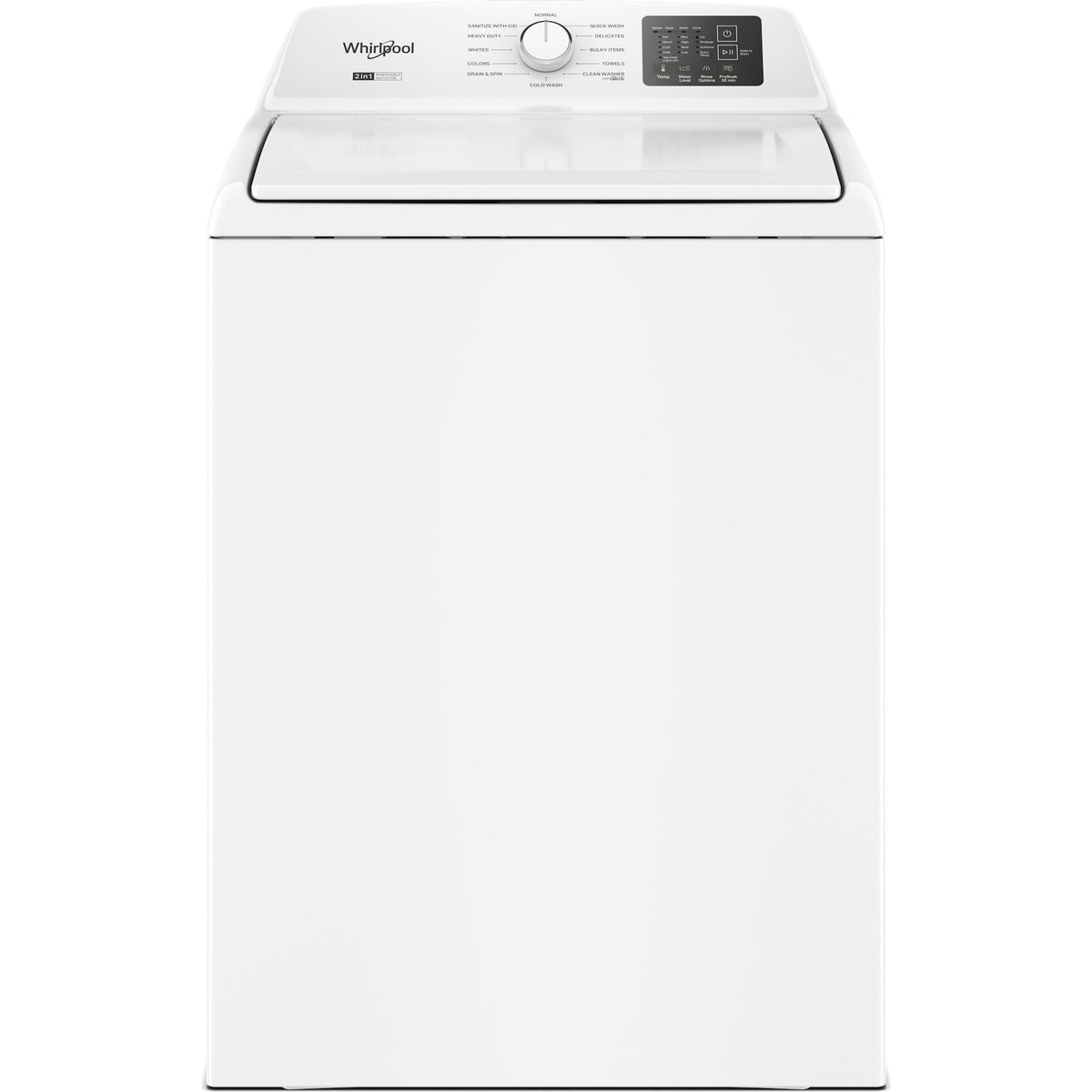 Whirlpool 4.8 - 4.9 Cu. Ft. Top Load Washer with 2-in-1 Removable Agit ...