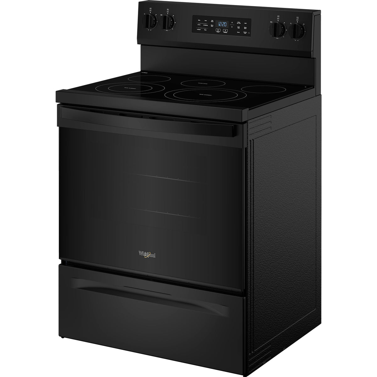Whirlpool 30-inch Electric Range with Air Cooking Technology -Black (Y ...