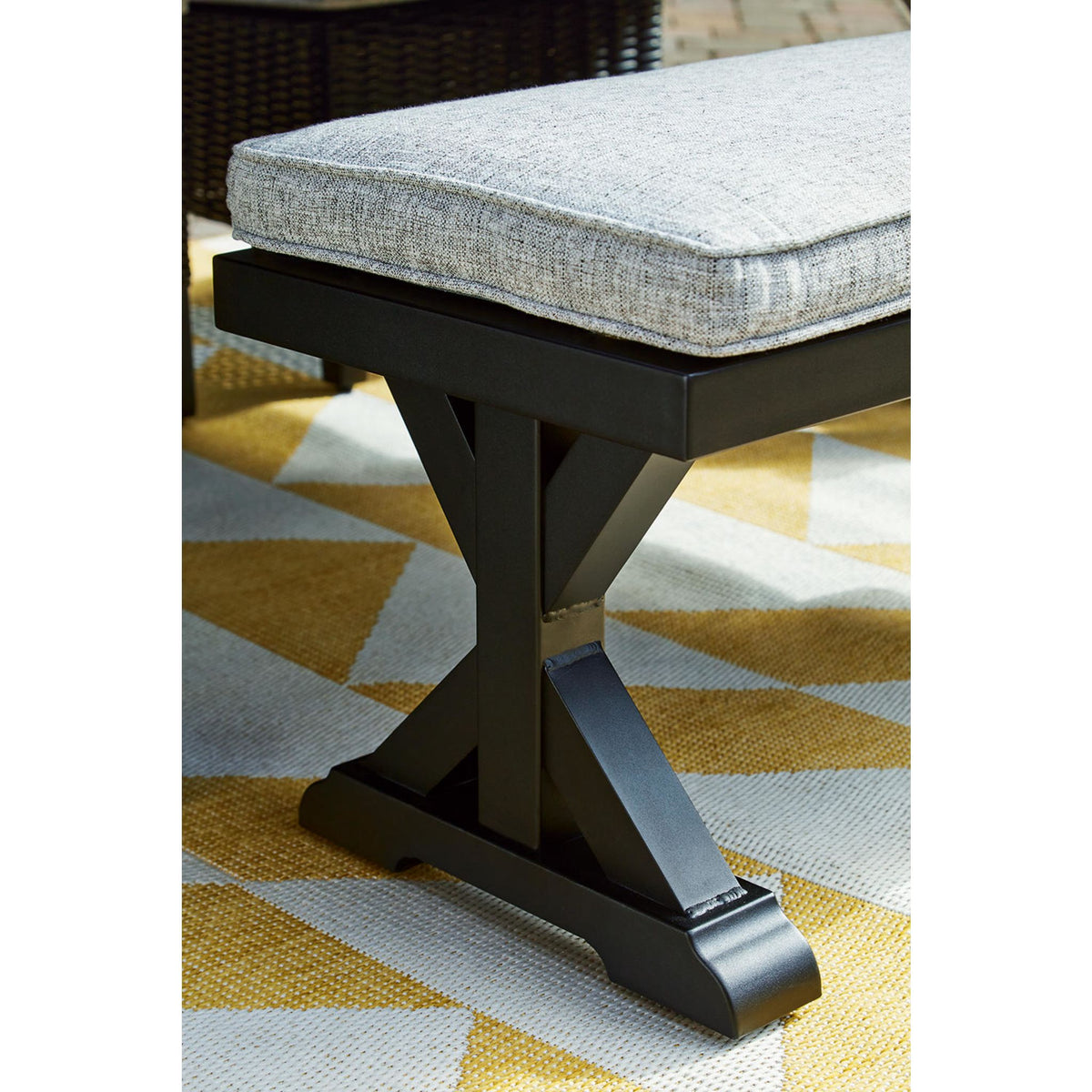 Beachcroft Outdoor Dining Bench with Cushion | Ashley Canada