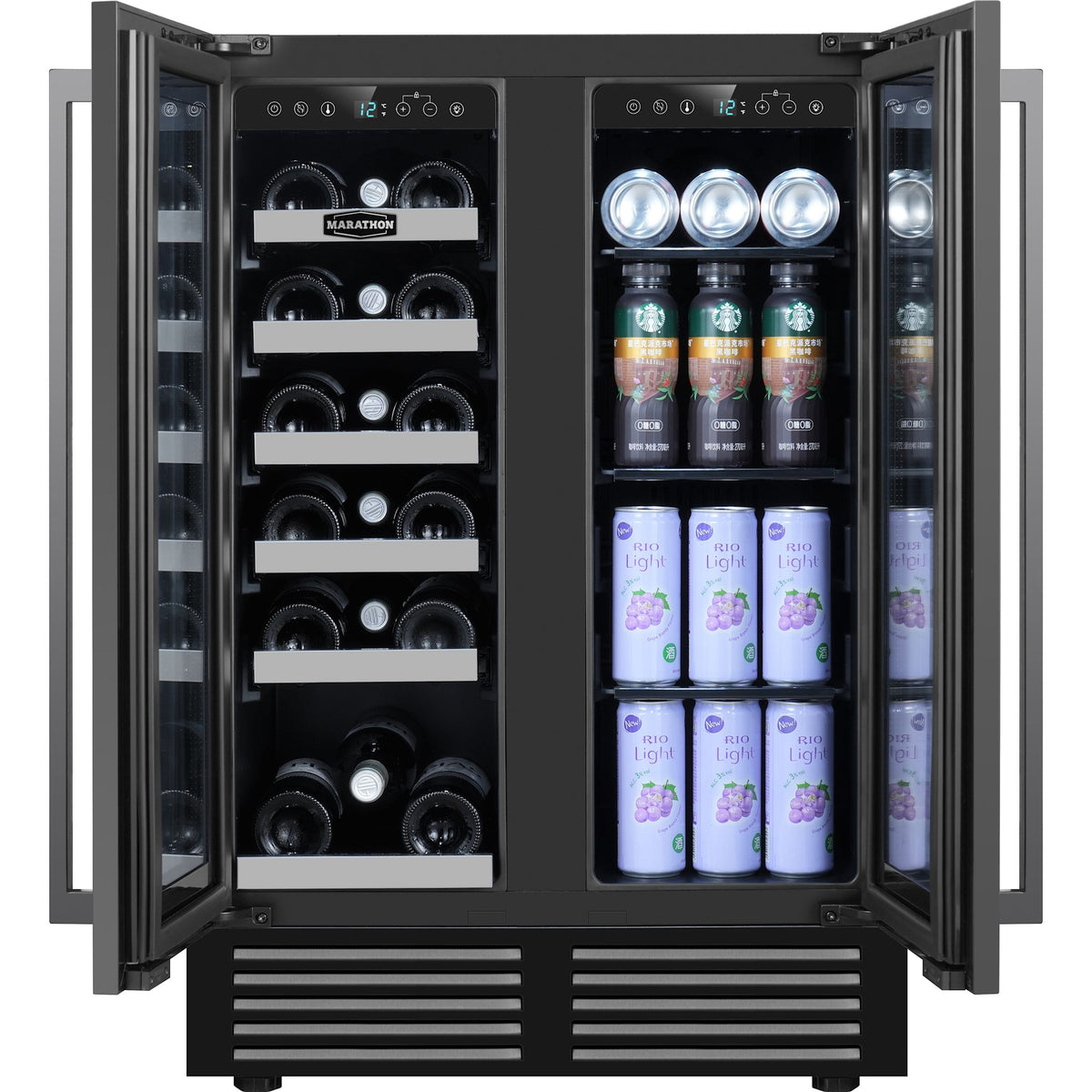 Marathon Beverage Cooler (MBWC-FDBLS-1) - Black Steel | Ashley Canada