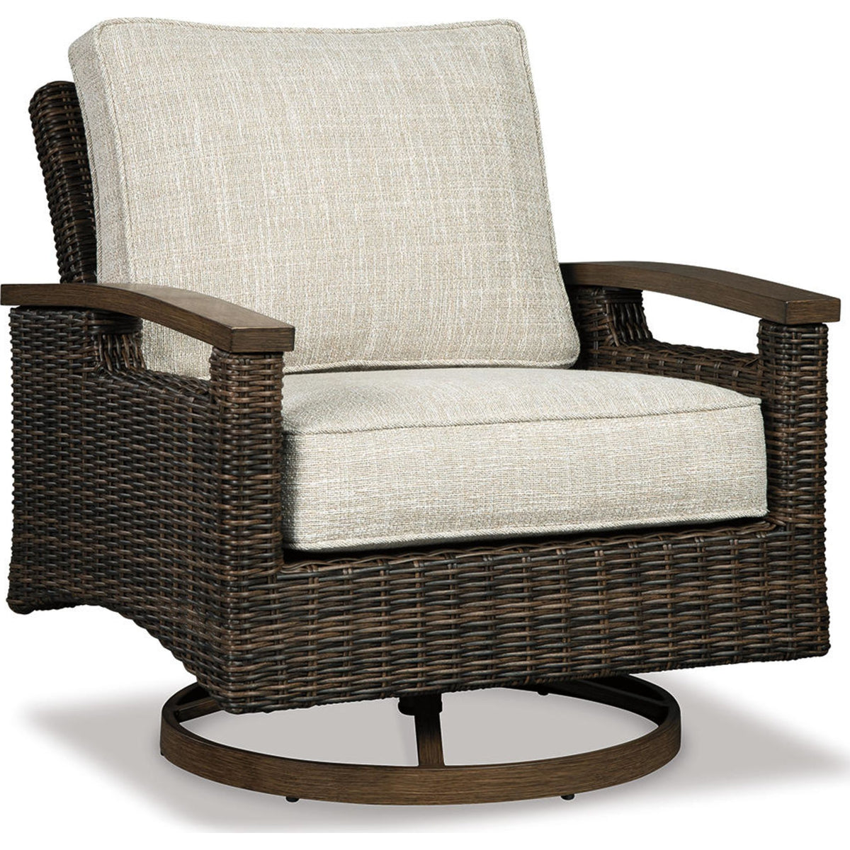 Outdoor Paradise Trail Swivel Lounge Chair with Cushion (set of 2 ...