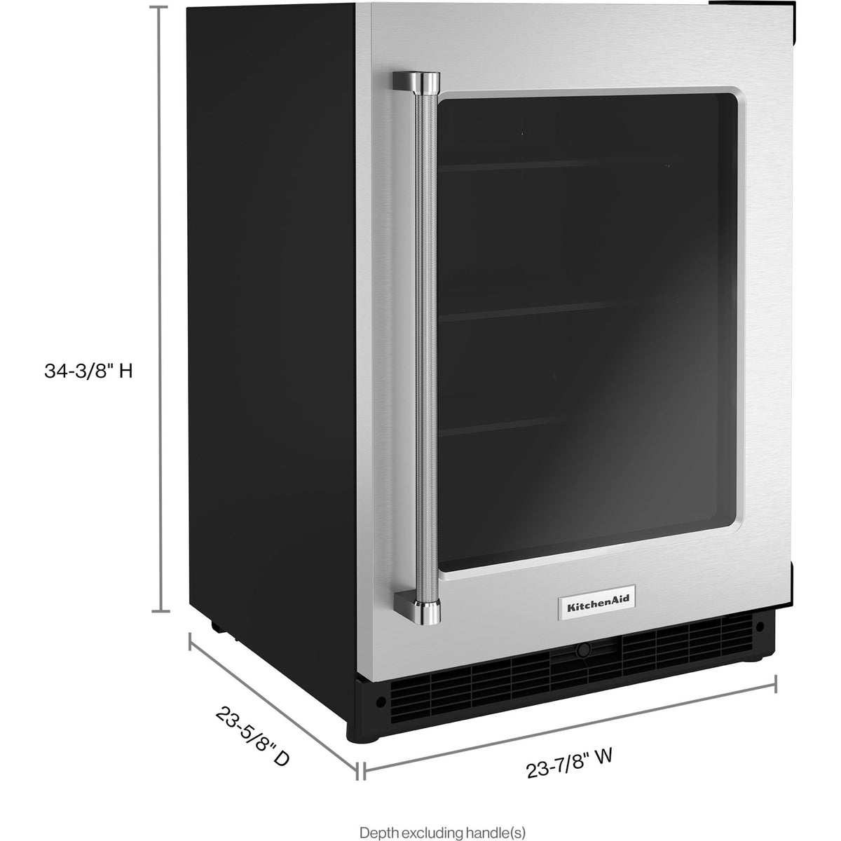 KitchenAid Undercounter Refrigerator (KURR214KSB) Stainless Steel