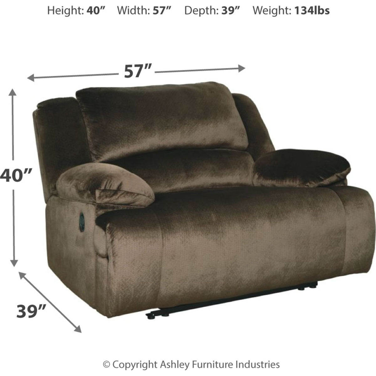 Clonmel Zero Wall Wide Seat Recliner | Ashley Canada